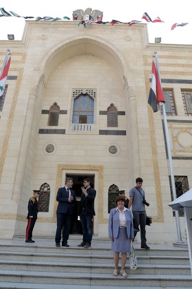 Delegation from the British House of Lords and Church of England visit Damascus, Syria - 15 Apr 2018