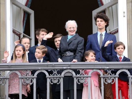 Queen Margethe II 78th Birthday celebrations, Amalienborg Palace, Copenhagen, Denmark - 16 Apr 2018