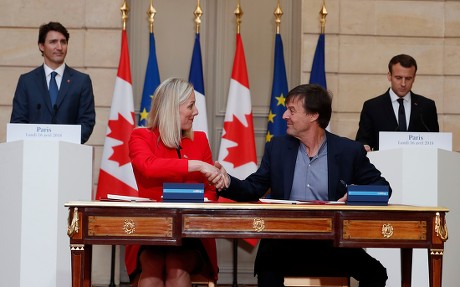 Canadian Prime Minister Trudeau visits in Paris, France - 16 Apr 2018