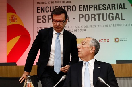 Portuguese President visits Madrid for Spain-Portugal Business meeting - 17 Apr 2018