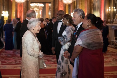The Queen's Dinner, Commonwealth Heads of Government Meeting, London, UK - 19 Apr 2018