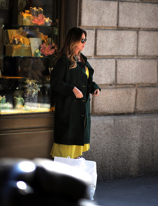 Paola Ferrari out and about, Milan, Italy - 19 Apr 2018