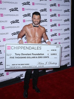 Toni Dovolani 'Chippendales' celebrity host, Las Vegas, USA - 20 Apr 2018