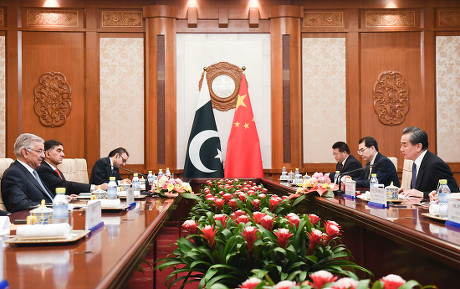 Pakistan's Foreign Minister Khawaja Muhammad Asif visits Beijing, China - 23 Apr 2018