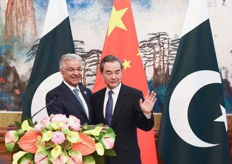 Pakistan's Foreign Minister Khawaja Muhammad Asif visits Beijing, China - 23 Apr 2018