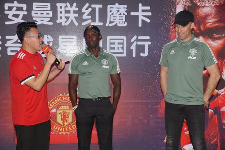 Former Manchester United footballers Dwight Yorke and Ronny Johnsen meet fans, Shanghai, China - 22 Apr 2018