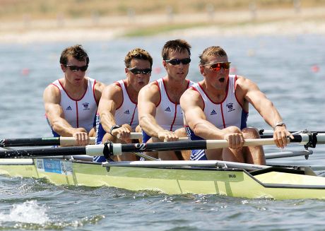 Matthew Pinsent Ed Coode James Cracknell And Steve Williams In The Coxless 4's. Olympic Games...athens...14/08/2004 Pic:andy Hooper
