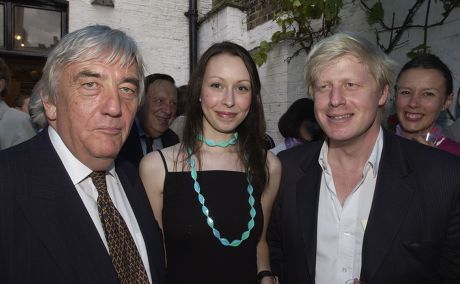 L-r Bob Marshall Andrews Katy Taylor-richards And Boris Johnson At The Spectator Magazine Party 2004
