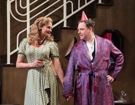 'Present Laughter' Play performed at the Festival Theatre, Chichester, UK, 25 Apr 2018