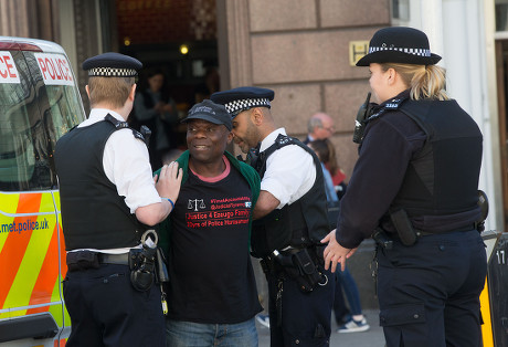 Arrest at the High Court, London, UK-1 May 2018