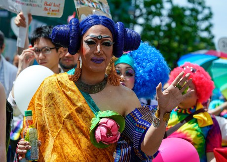 Costumed Participant Attends Tokyo Rainbow Pride Editorial Stock Photo ...