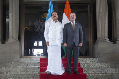 Indias Vice President Venkaiah Naidu L Editorial Stock Photo - Stock