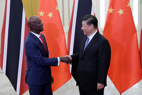 Trinidad and Tobago Prime Minister Keith Rowley visits Beijing, China - 15 May 2018