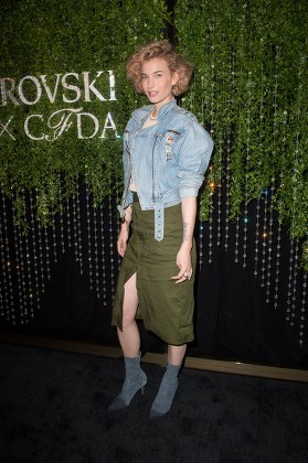 CFDA and Swarovski emerging talent cocktail party, Arrivals, New York, USA - 16 May 2018