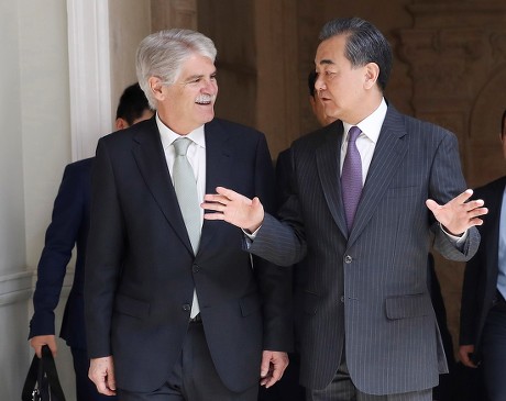 Chinese Foreign Affairs Minister Wang Yi visits Spain, Madrid - 17 May 2018