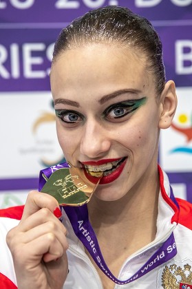 Varvara Subbotina Russia Poses Her Gold Editorial Stock Photo Stock