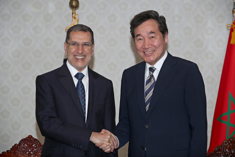 Moroccan Prime Minister Saadeddine Othmani in Seoul, Korea - 21 May 2018