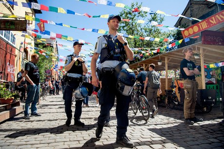 Police Patrols Pusher Street Christiania Reopened Editorial Stock Photo ...