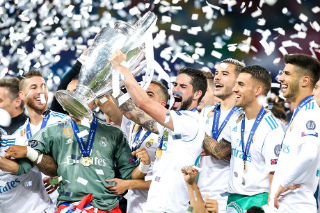 Real Madrid Lift Uefa Champions League Editorial Stock Photo - Stock ...