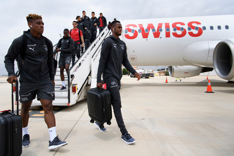 Swiss team arrival for friendly match, Valencia, Spain - 02 Jun 2018