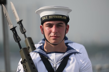 British Royal Navy Sailors Stand Formation Editorial Stock Photo ...