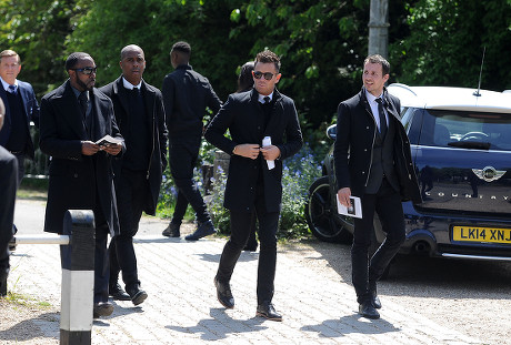 Ugo Ehiogu Funeral 10/05/17: Picture Kevin Quigley/daily Mail Darius Vassell And Lee Hendrie.