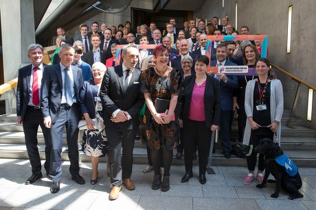 Vounteer Week photocall with MSPs, The Scottish Parliament, Edinburgh, Scotland, UK - 7th June 2018