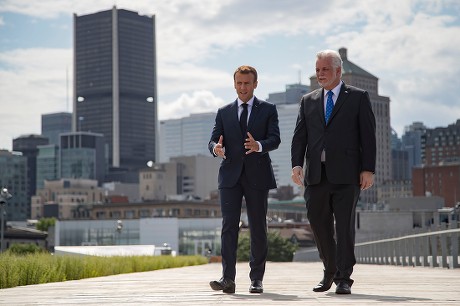 French president Macron in Canada, Montreal - 07 Jun 2018