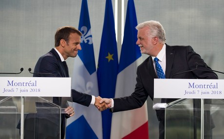 French president Macron in Canada, Montreal - 07 Jun 2018