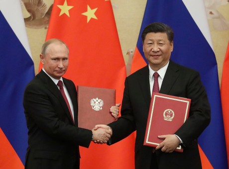 Vladimir Putin Xi Jinping Editorial Stock Photo - Stock Image ...