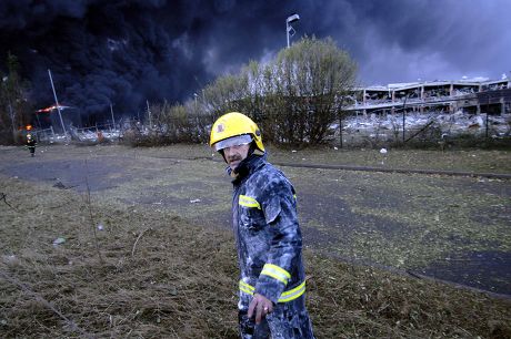 Firefighter Essex Buncefield Oil Depot On Editorial Stock Photo - Stock