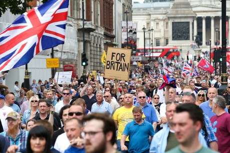 Free Tommy Robinson protest, London, UK - 09 Jun 2018 Stock Pictures ...