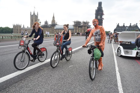 Naked Bike Ride London Editorial Stock Photo - Stock Image | Shutterstock