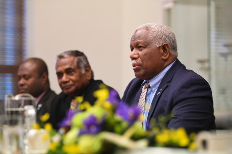 Prime Minister of the Solomon Islands Rick Houenipwela, Canberra, Australia - 13 Jun 2018