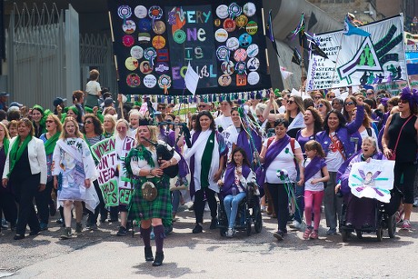 Centennial cellbrations for the suffragette movement, Edinburgh, Scotland, UK - 10 Jun 2018