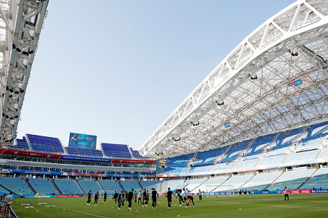 Sochi, Russia - June 15, 2018: Sochi, The Stadium Fisht. The Fans Filled  The Stadium. Match Portugal Vs Spain Stock Photo, Picture and Royalty Free  Image. Image 106260509.