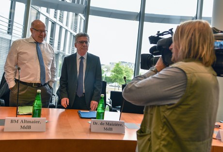 Continuation of German parliamentary interior committee meeting, Berlin, Germany - 15 Jun 2018