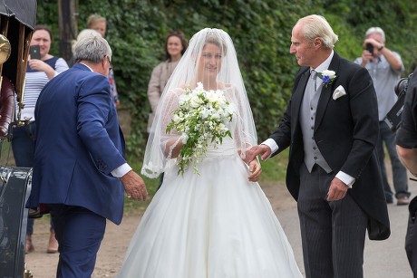 Wedding of Celia McCorquodale and George Woodhouse, Stoke Rochford, UK - 16 Jun 2018