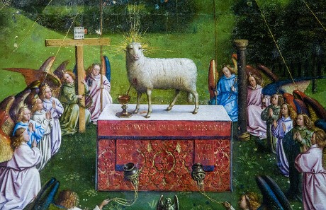 View Original Lamb Altarpiece Mystic Lamb Editorial Stock Photo - Stock ...