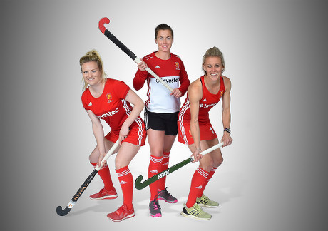 Hollie Webb Maddie Hinch And Alex Danson Of The England Women's Hockey Team. The Top Three Teams In The World Do Battle In London England Women Take On Investec Internationals Vs Holland & Argentina At The Weekend.
