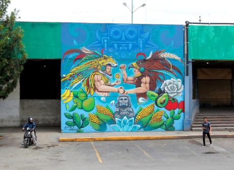 Murals Seen Mercado Central De Abastos Editorial Stock Photo - Stock Image  | Shutterstock