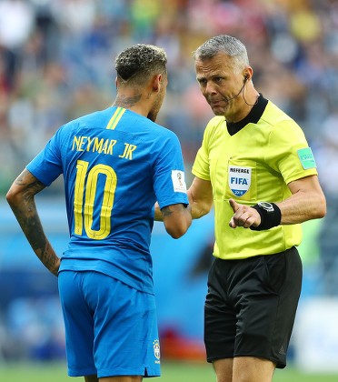 Referee Mr Bjorn Kuipers Neymar Brazil Editorial Stock Photo - Stock ...