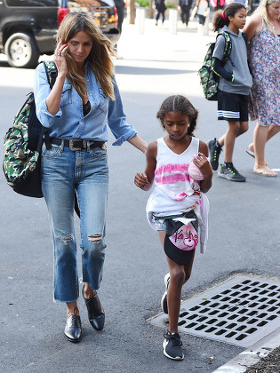 Heidi Klum Her Daughter Lou Sulola Editorial Stock Photo - Stock Image
