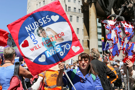 NHS 70th anniversary demonstration and rally, London, UK - 30 Jun 2018 ...