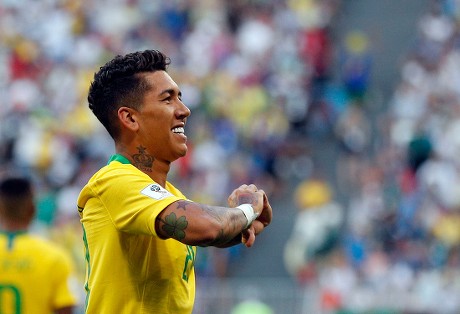 Roberto Firmino Brazil Player Celebrates His Editorial Stock Photo - Stock  Image