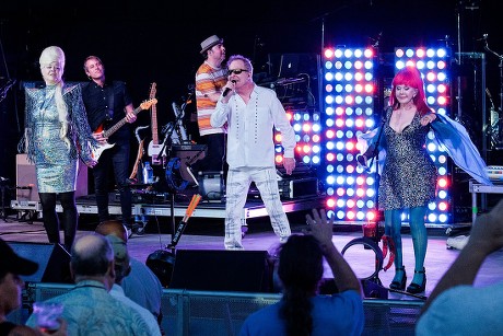 B-52's in concert at the Pompano Beach Amphitheater, Pompano Beach, Florida, USA - 01 Jul 2018