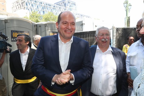 Philippe Close Mayor Brussels Transformation Square Editorial Stock