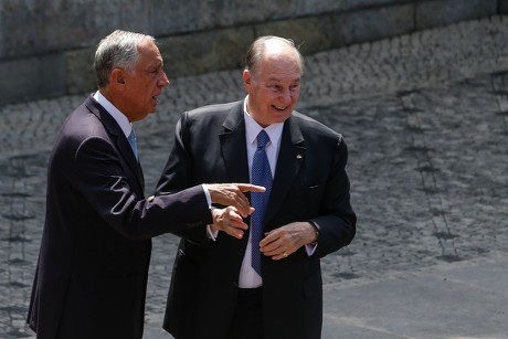 Prince Karim Aga Khan meeting with portuguese President, Lisbon, Portugal - 05 Jul 2018