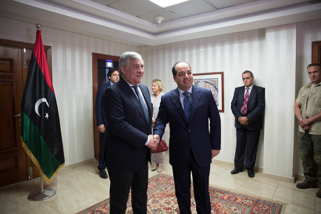 Antonio Tajani visits Libya, Tripoli, Libyan Arab Jamahiriya - 09 Jul 2018