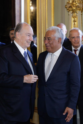 Prince Karim Aga Khan meeting with portuguese Prime Minister, Lisbon, Portugal - 09 Jul 2018